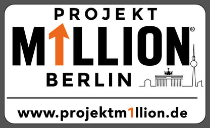 PKW Magnetschild Projekt M1llion RECHTECKIG